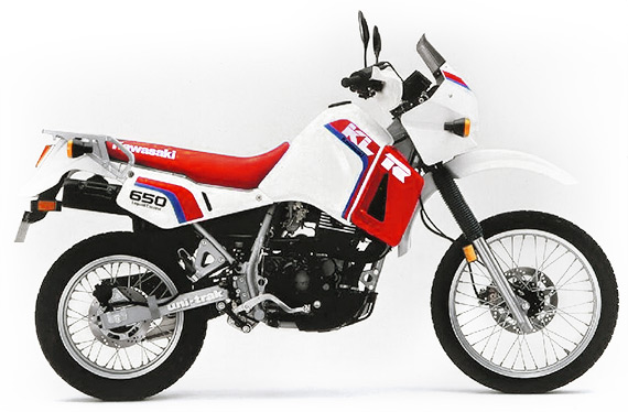 1989 Kawasaki KLR 650 motorcycle